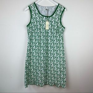 White and green Sophie Max Dress Medium - New With Tags